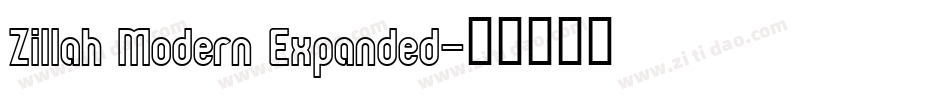 Zillah Modern Expanded字体转换